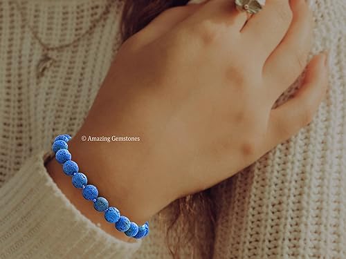 Miniatura 802 de Amazing Gemstone Crystal Bracelet for Women Men's Gifts - Protection Healing Crystal Bracelet - 8mm Gemstone Beaded Adjustable Bracelet Pulseras