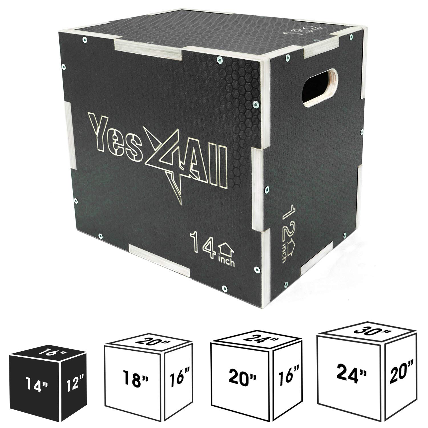 Buy Yes4All 3 in 1 Wooden Plyo Box, Plyometric Box Platform for Home