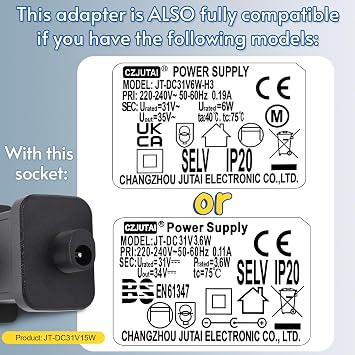 CubePlug 31V 15W String Lights Indoor-Outdoor Power Adapter for CZJUTAI JT-DC31V15W /12W /9W /7.2W /6W /4.5W /3.6W-IP20 Christmas Lighting (Fully Compatible also to 32V and 29V Lights)[V5T5]