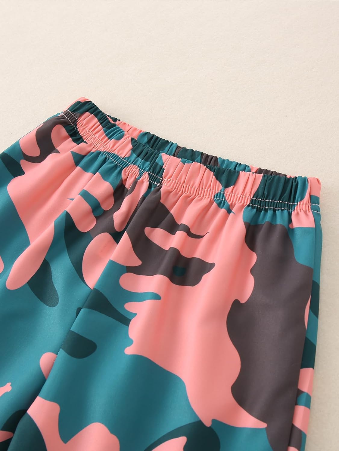 Activewear Set for Girls 4 Piece printed Athletic Pullover Hooded Sweatshirt and Joggers Sweatpants (3-14Y) - Image 5