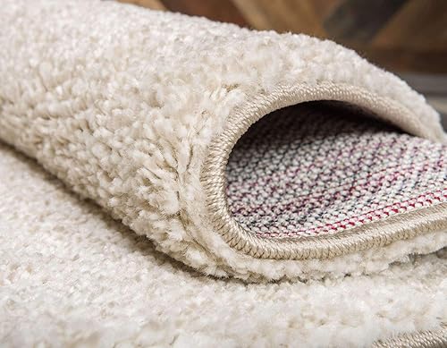 Miniatura 6 de Unique Loom Colección Solo - Alfombra de área Calabasas (2 pies 2 pulgadas x 13 pies, pasillo, color marfil)