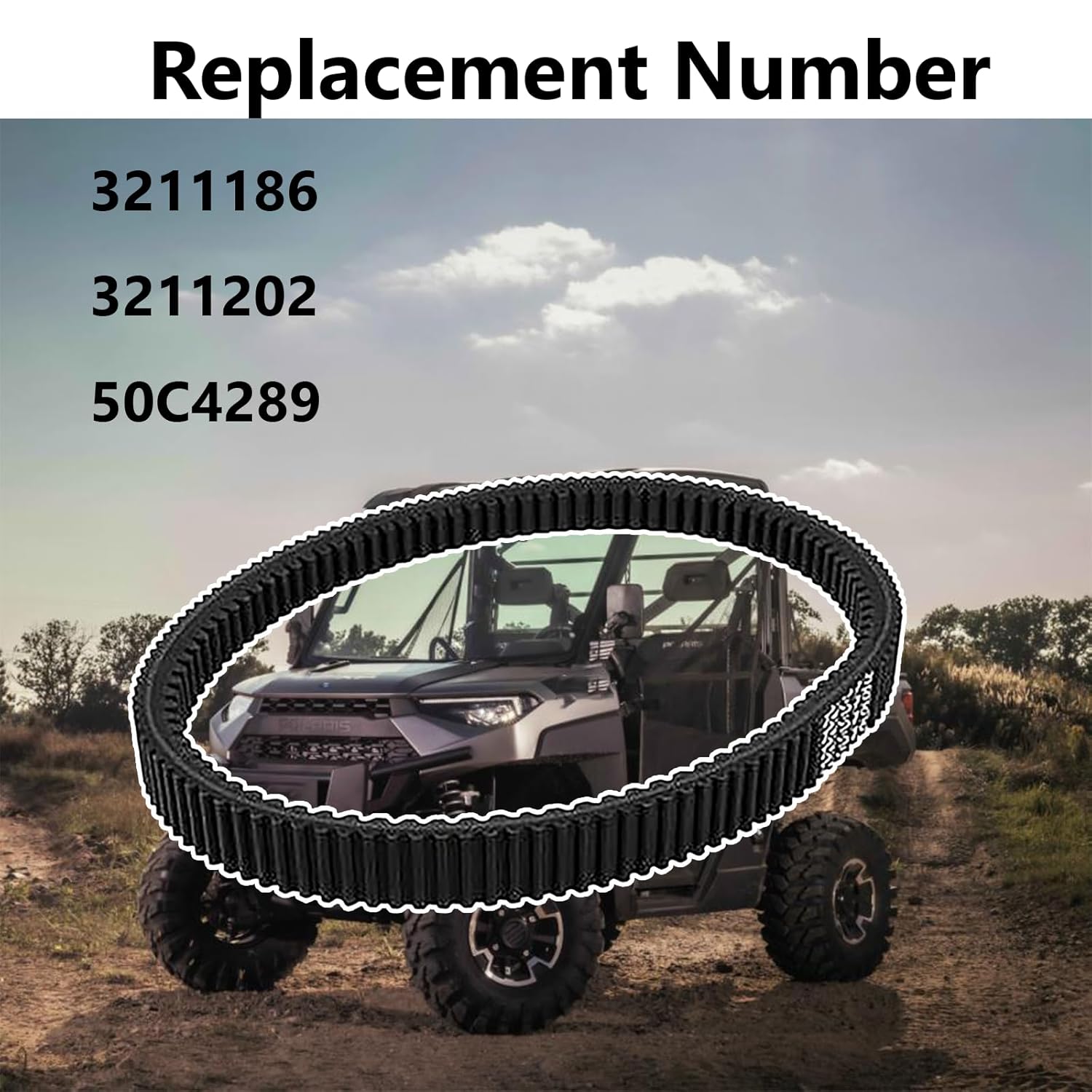 Drive Belt Replace 3211186 5-Layer Durability, Heat-Resistant Drive Belt Compatible with Polaris Ranger 1000 XP, Polaris Xpedition, RZR XP/ 4 1000 Transmission Clutch