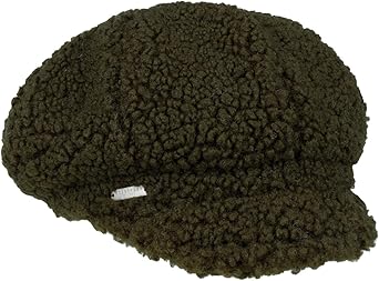 Seeberger Teddy Fur Newsboy Pet Dames - Wintercap Baker Boy met Klep Voering voor Herfst/Winter, Wit, Eén maat