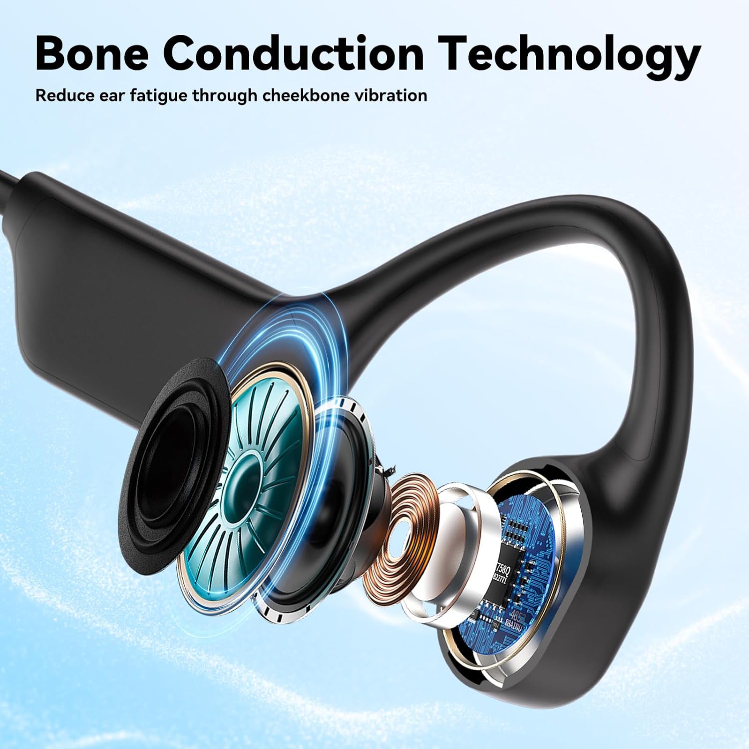Swimming Headphones Waterproof Bone Conduction Headphone Underwater Earbud
