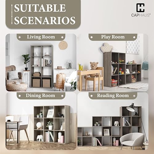 Miniatura 6 de CAPHAUS Estante organizador de almacenamiento resistente de 11 pulgadas, con borde exterior grueso, divisor de estante de almacenamiento con parte