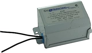 ROBERTSON 3M10008 S1P /A 120V Magnetic Preheat Start Normal Power Factor Frequency: 60Hz. CFL Fluorescent Ballast for 1 F20T12, F15T12, F14T12, F15T8, F14T8, CFT13W/GX23, CFQ13W/GX23