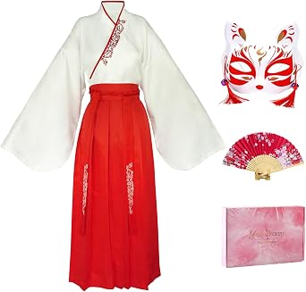 Hanfu Chinese Dress for Women Halloween Cosplay Anime Asian Samurai Costume