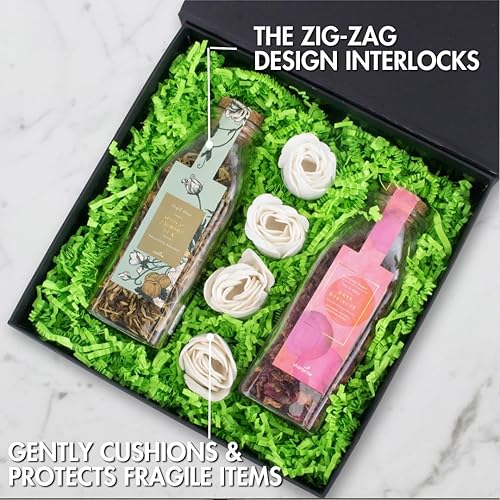 Miniatura 106 de MagicWater Supply - 1 libra - Naranja - Relleno de papel de corte arrugado ideal para envolver regalos, relleno de cestas, cumpleaños, bodas