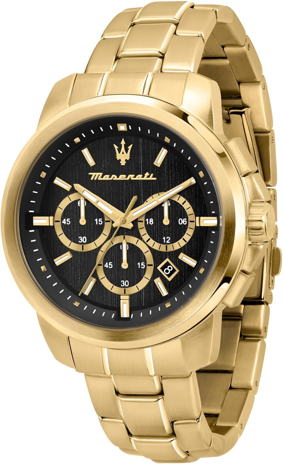 Men's Watch, Successo Collection, Chronograph Watch, Made of Stainless Steel and Yellow Gold PVD - R8873621013