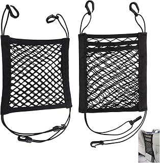 2 Pcs Mesh Auto Storage Mesh Organizer for Car Seat and Dog Cover