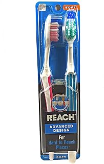 REACH Advanced Design Toothbrushes Soft Full Head Value Pack 2 ea