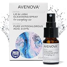 Avenova Eyelid and Eyelash Cleanser Spray - 20ml Bottle - Gentle Everyday Pure Hypochlorous Acid Spray for Eye Irritation