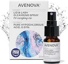 Avenova Eyelid and Eyelash Cleanser Spray - 20ml Bottle - Gentle Everyday Pure Hypochlorous Acid Spray for Eye Irritation