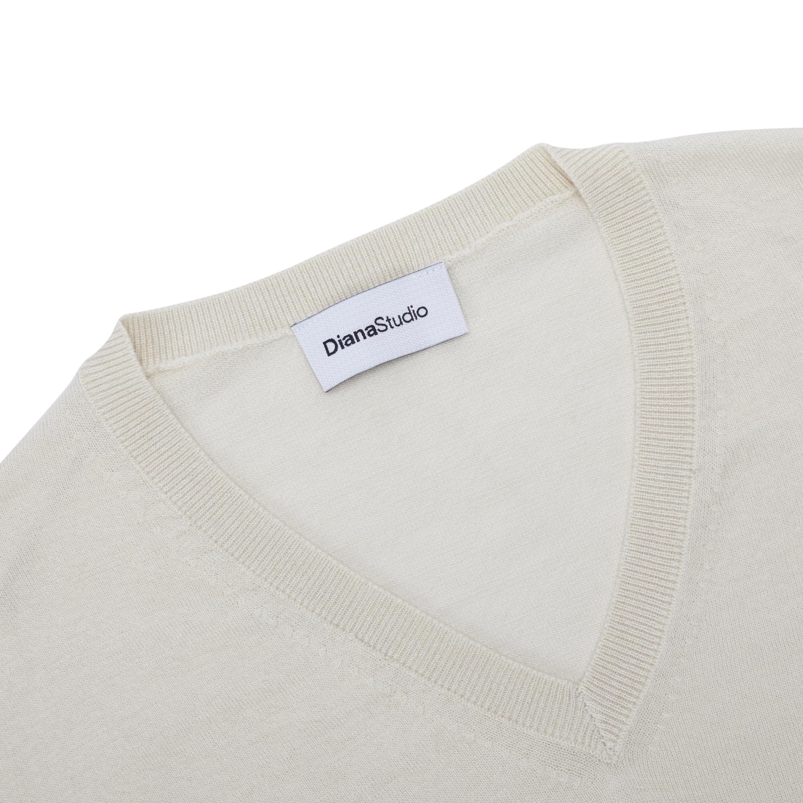 Diana Studio - Maglia con Scollo a V in Lana Merino Extrafine e Cotone Organico, Uomo, Maniche Lunghe, Casual Fit