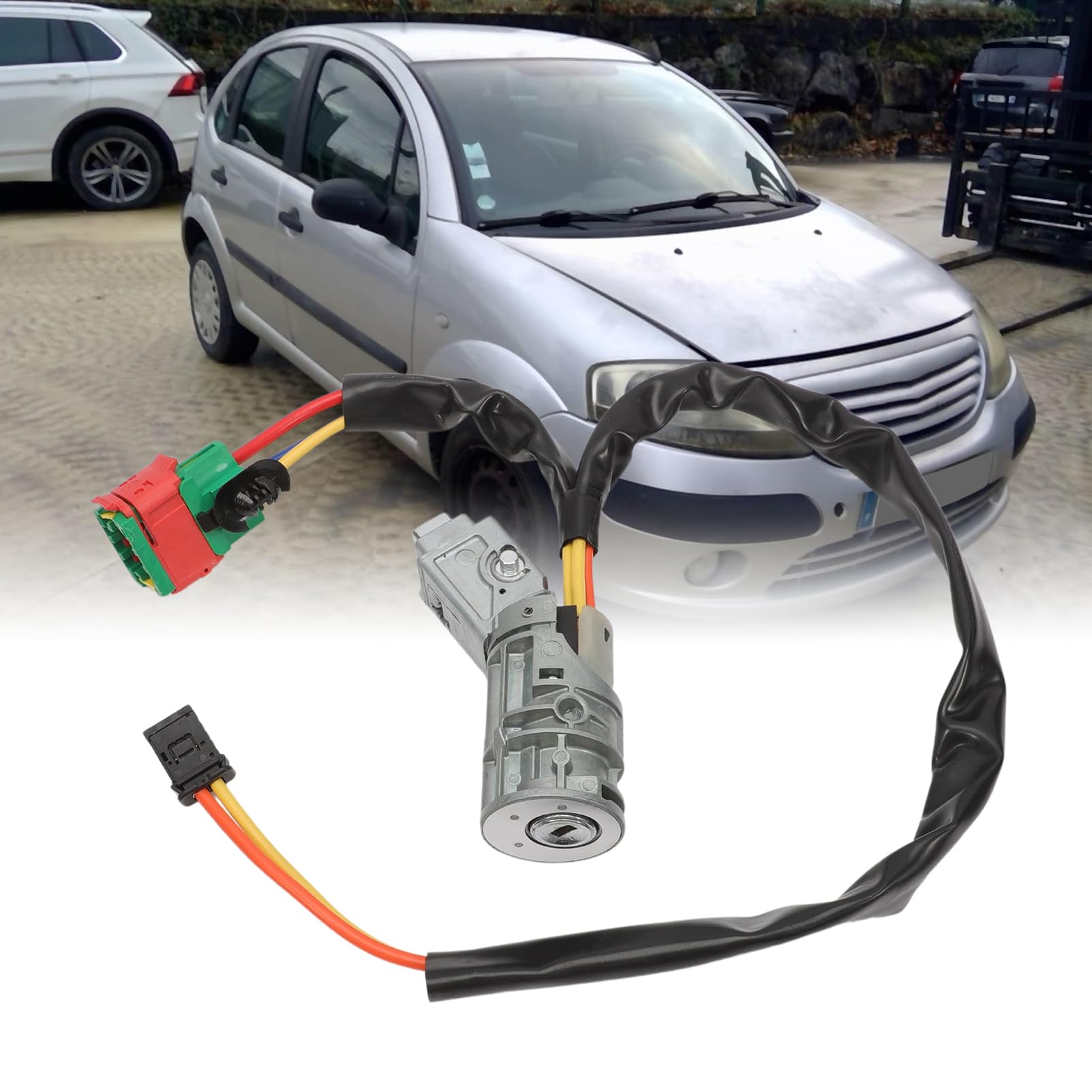 ProPlip Serratura Antifurto Per Sterzo - Compatibile Con Citroen C3 Phase 1, C2, Peugeot 1007, 4162AH - Foto 3