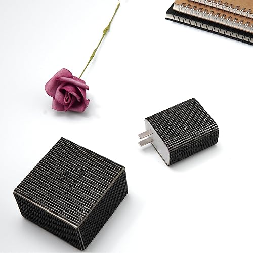 Miniatura 5 de Hojas de diamantes de imitación de cristal autoadhesivas, hoja de gemas con purpurina para manualidades, decoración de automóvil, 9.4 x 7.9 pulgadas