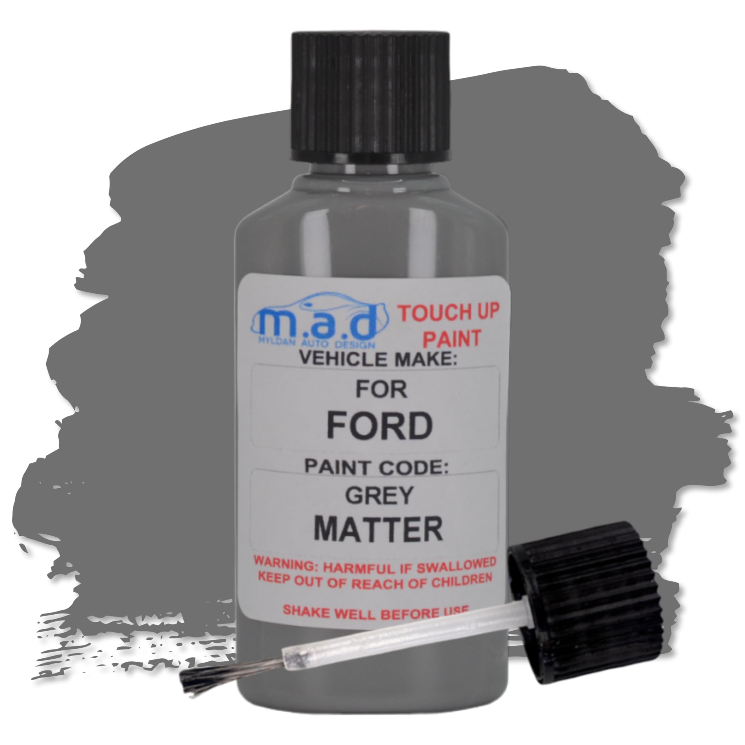 M.a.d Myldan Auto Design Paint & Lacquer M.a.d For Ford Grey Matter Touch Up Kit Compatible With Fiesta Focus Puma Kuga Galaxy (, 30 Milliliters)
