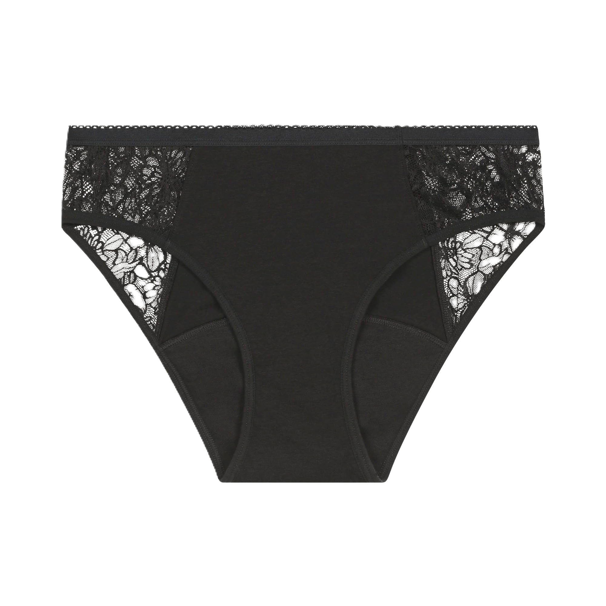 Dim Protect Lot de Culottes Menstruelles en Dentelle Lavables Femme x2