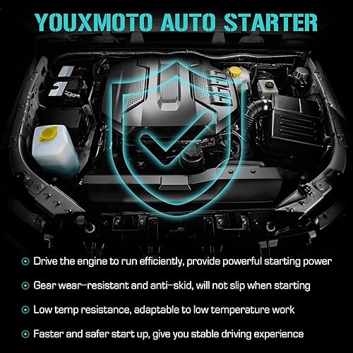 Miniatura 4 de Motor de arranque con transmisión manual Ajuste para Hyundai Elantra 1.8L 96-98 2.0L 99-06, para Tiburon 1.8L 97 2.0L 97-01 03-05, para Tucson 2.0L