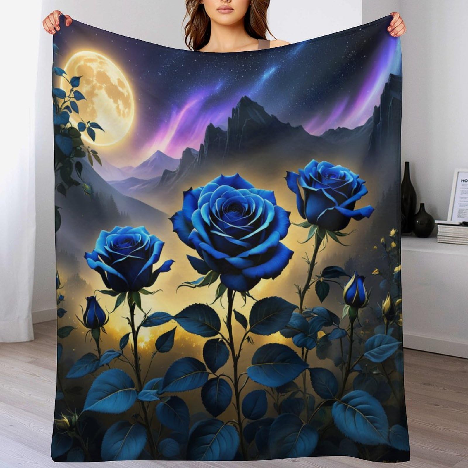 Manta de forro polar de franela rosa, manta gruesa de 130 x 150 cm para sofá y cuatro estaciones