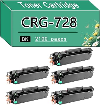 for Canon CRG728 CRG-728 728 3500B002 Black Toner Cartridge Replacement,Compatible for ImageClass MF4410 4420n 4412 4430 4450 4570dn 4580dn 4780 Printer 5 Black