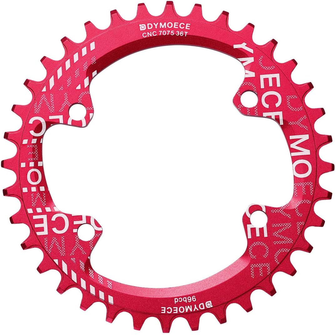 Dymoece Narrow Wide Chainring 96BCD Single Speed 32T 34T 36T 38T Round for Shimano M6000 M7000 M8000 M9000