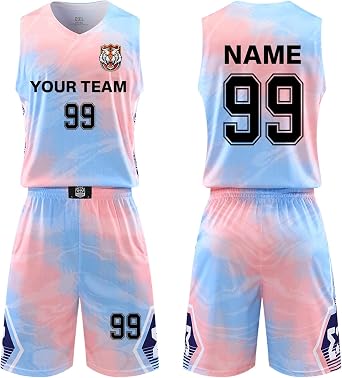 ORYG Customized Boy Girl Basketball Jerseys Personalized Adult Basketball Jersey Printed with Your Name Number Team Name Logo