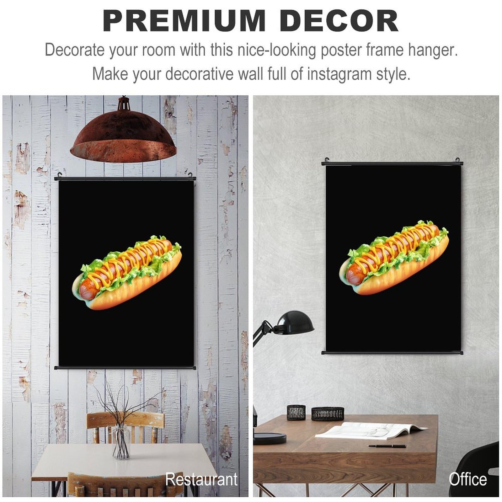 Poster "Hot Dog mit Senf" zum Aufhängen, 50,8 x 71,1 cm