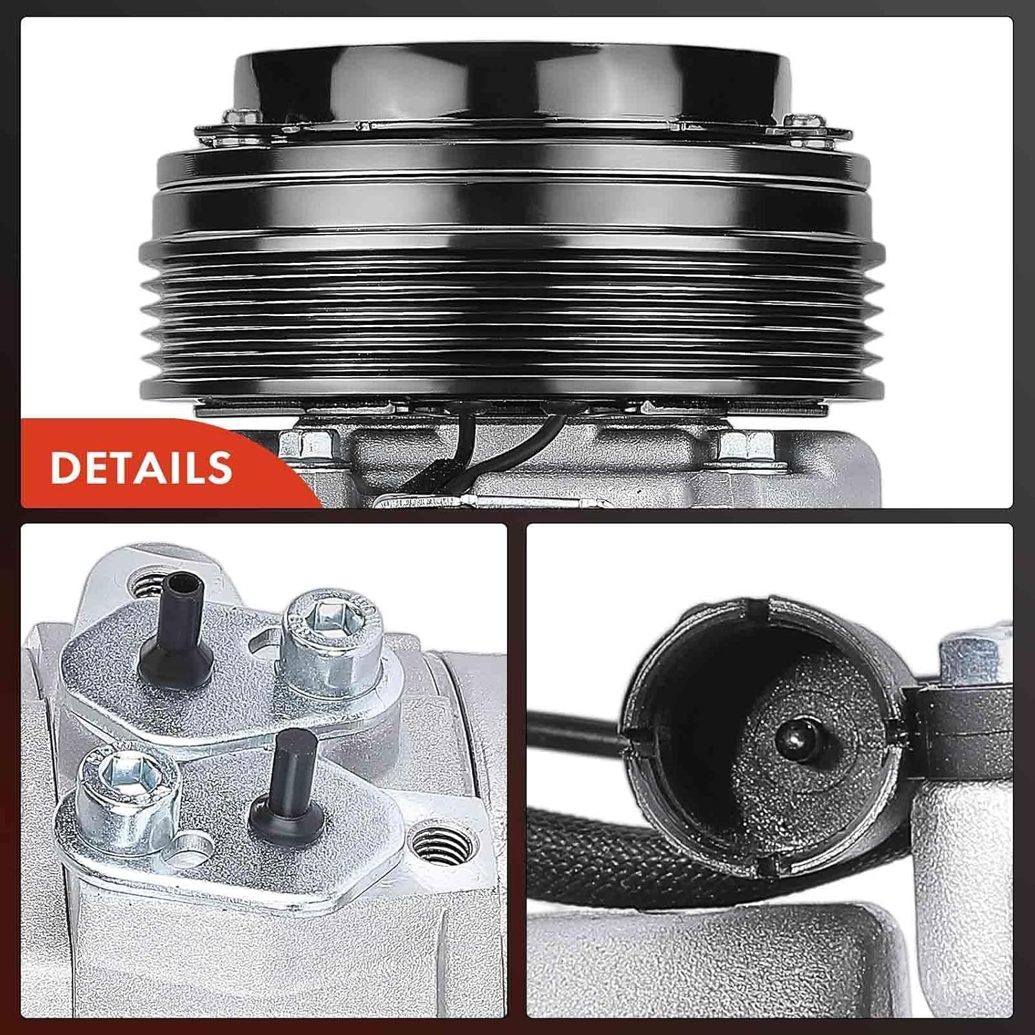 A-Premium Air Conditioner AC Compressor with Clutch Compatible with BMW X5 2001-2002, Land Rover Range Rover Sport 2006-2009, with 10S17C Compressor (NOT PXV16 or 7SEU17C)