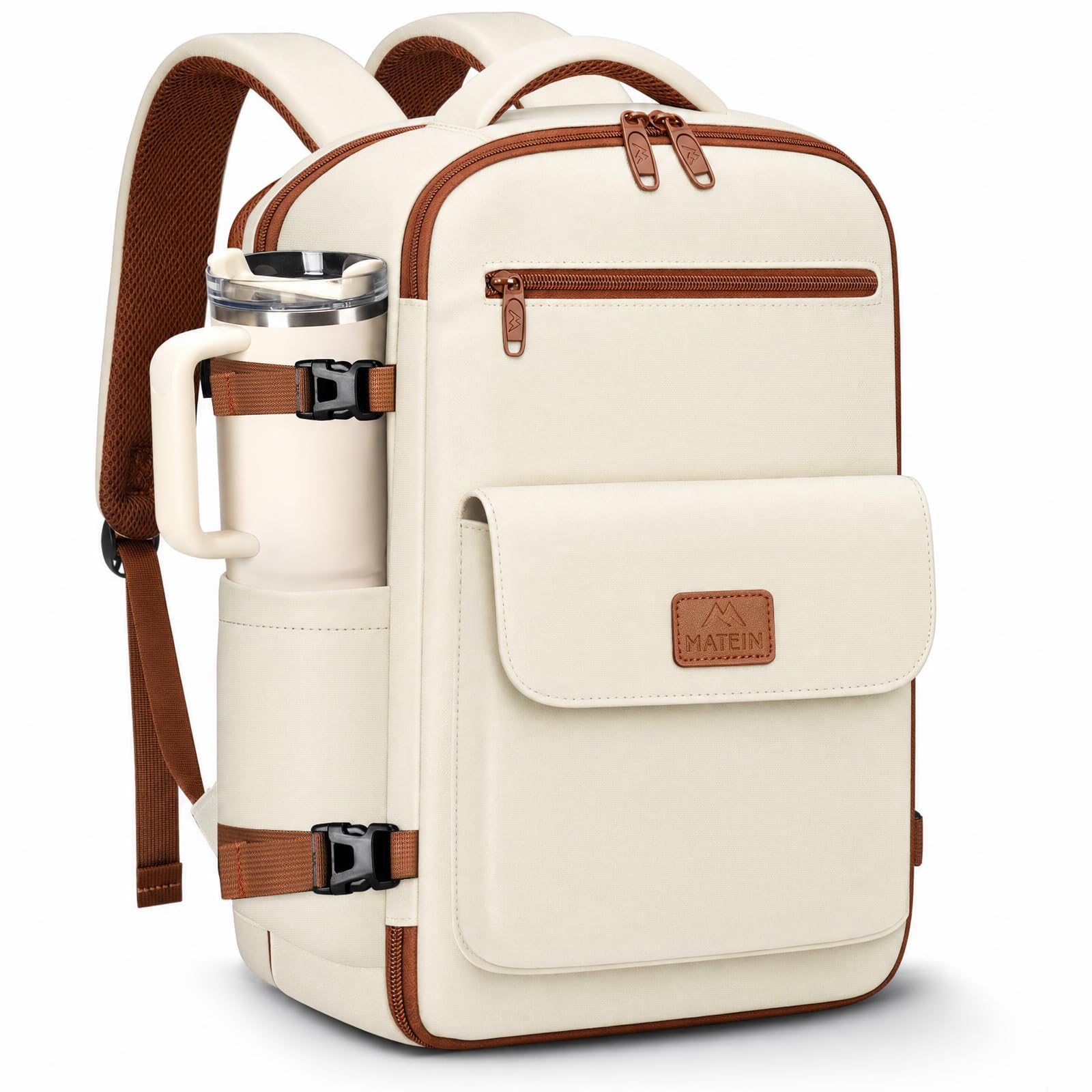 MATEIN Ryanair Handgepäck 40x30x20 mit Nassfach, Rucksack Handgepäck Flugzeug mit Laptopfach, Ryanair Rucksack 40x30x20 Klein 24L Reiserucksack für Damen Herren