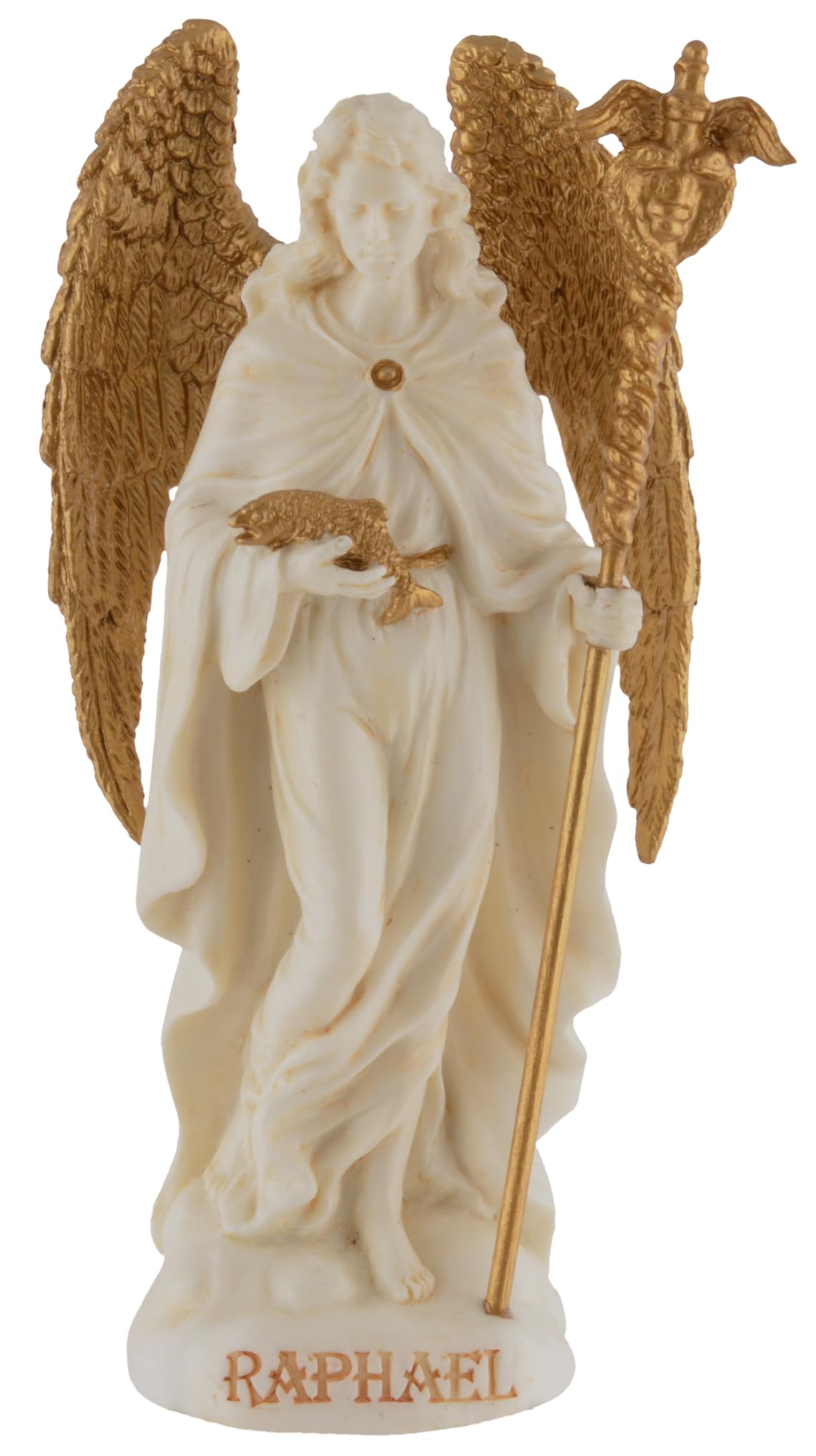 Décoration religieuse chrétienne avec l'archange Raphaël 9 pouces pour maison
