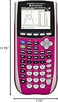 Vista 2 de Texas Instruments TI-84 Plus C Silver Edition Graphing Calculator, Pink