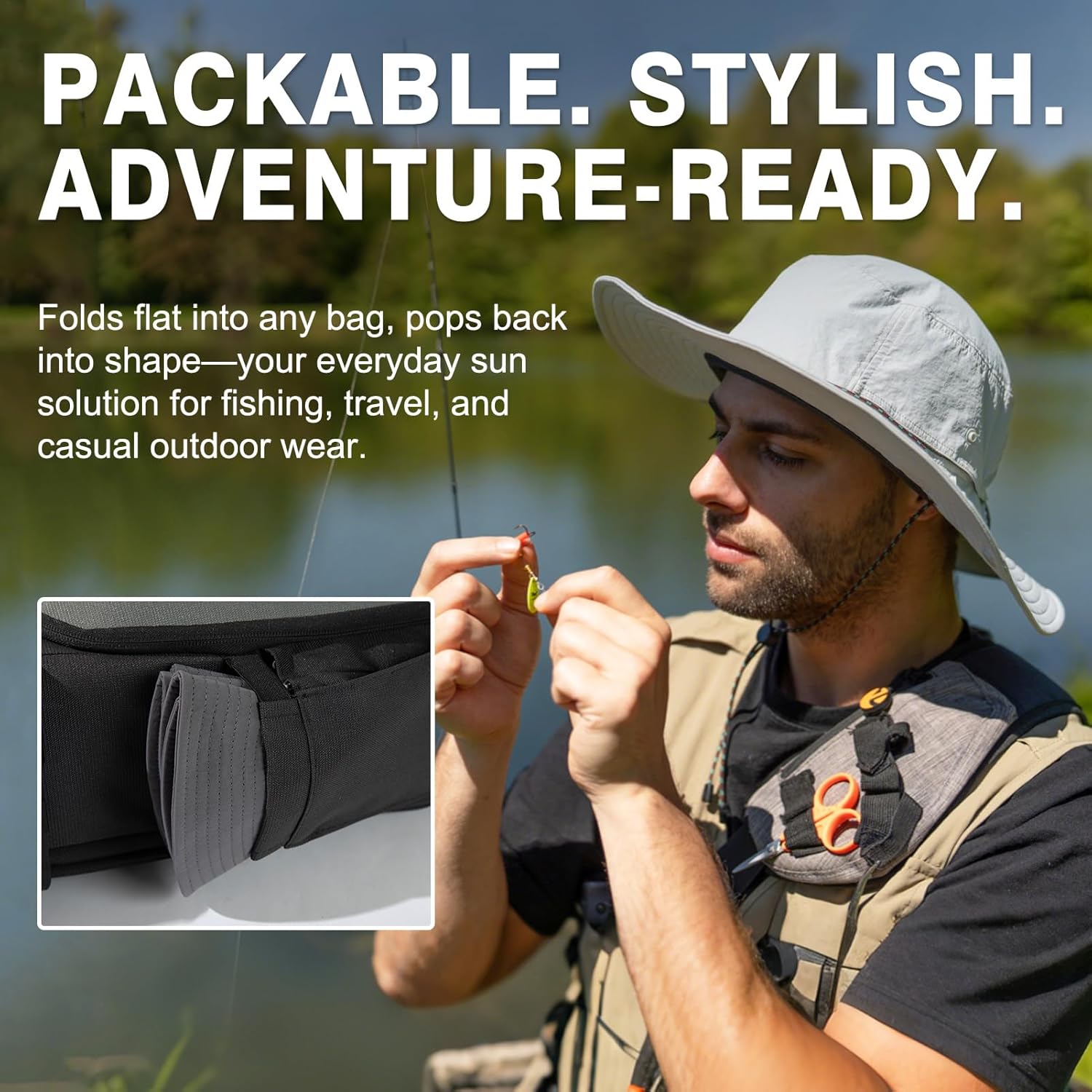 TOP-EX XL/XXL Waterproof UPF 50+ Bucket Hat Mens Womens Wide Brim Sun Hat Outdoor Hiking Fishing - Image 4