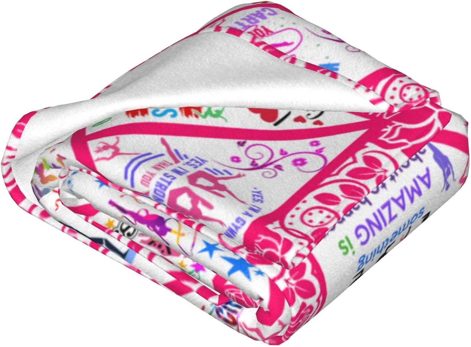 Gymnastics Gifts for Girls, Gymnasts Blanket for Girls, Gifts for Gymnasts, Gymnastics Lovers Kids Throw Blanket, Gymnastic Accessories for Teen Girl Women 80"X60"