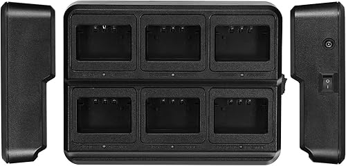 Miniatura 5 de BAOFENG UV-5R Cargador de seis vías Estación de carga multiunidad para BF-F8HP UV-5R+ UV-5RE UV-5RTP UV-5X3 Walkie Talkie y batería, paquete de 1