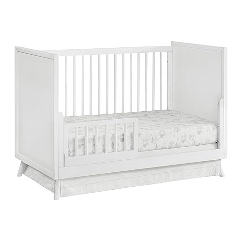 Miniatura 2 de Oxford Baby Dawson - Kit de conversión de riel de protección de cuna a cama infantil, blanco, certificado Green Guard Gold