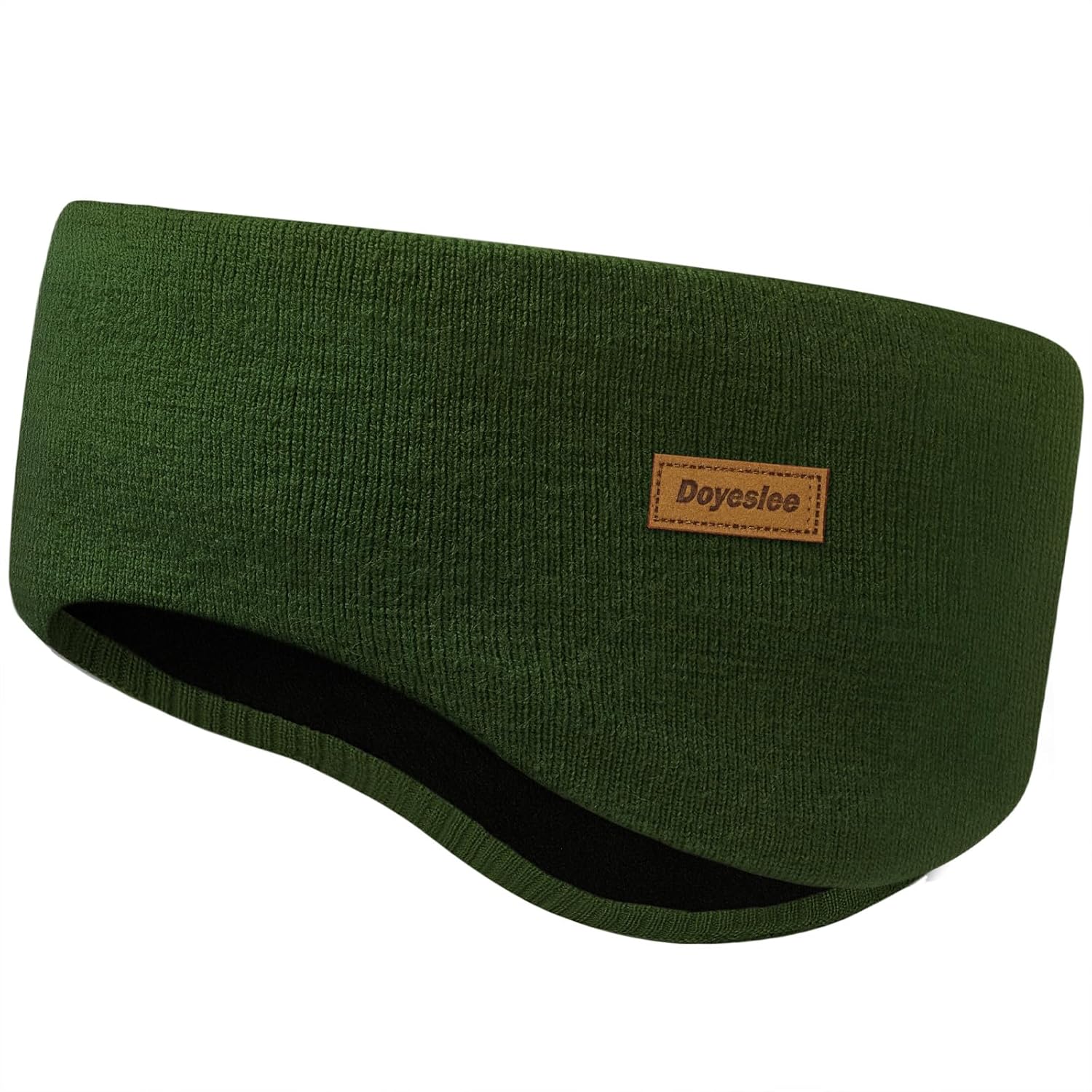 Fleece Ear Warmer Headband for Men Women, Winter Running Headband Ear Covers for Cold Weather Ear Muffs for Jogging Skiing Hiking Cycling