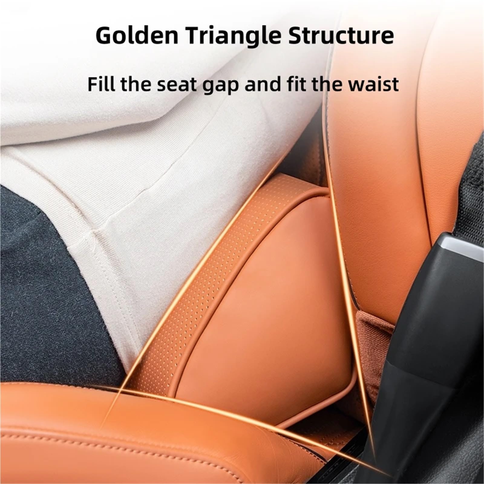 Headrest For Car Seat Reposacabezas y juego lumbar coche, almohada cuero para el cuello, almohada soporte para la cintura coche Anti-Fatigue Lumbar Cushion(Black Pillow)