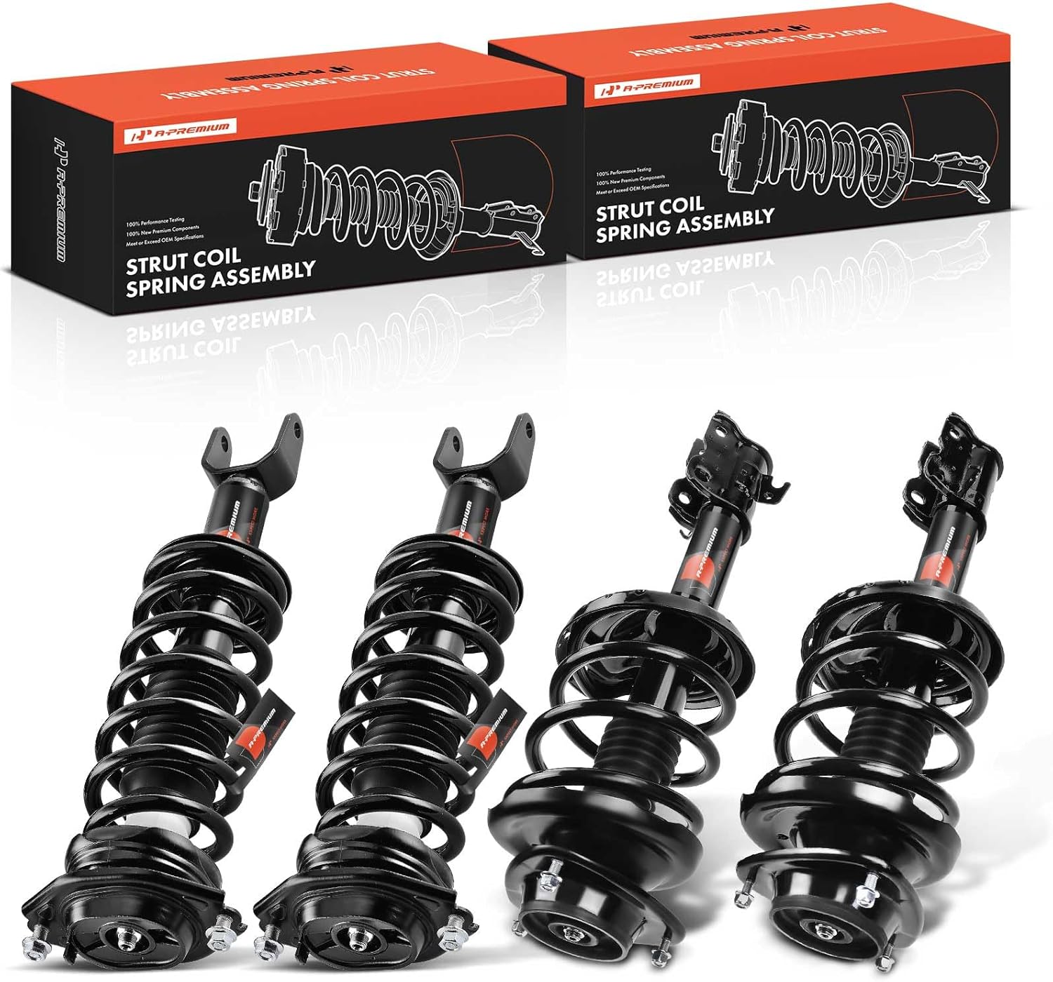 A-Premium Front and Rear Complete Strut and Coil Spring Assembly Compatible with Subaru Tribeca 2008-2014, B9 Tribeca 2006-2007, 4-PC Set
