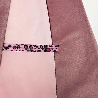 Men's Pink Leopard Blazer Slim Fit Peaked Lapel Velvet for Party