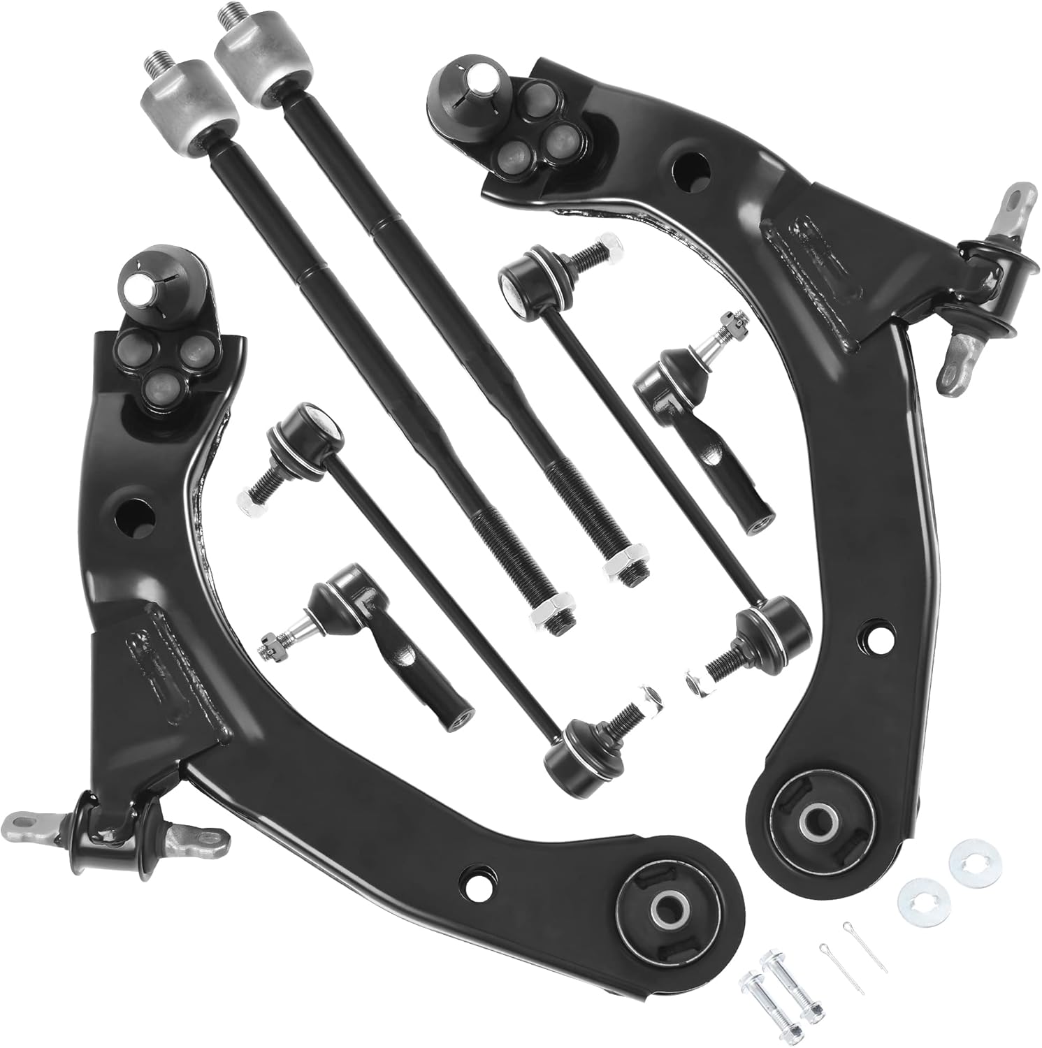 Front Suspension Kit for 2005-2010 Cobalt & More with Control Arm, Sway Bar Link, Tie Rod