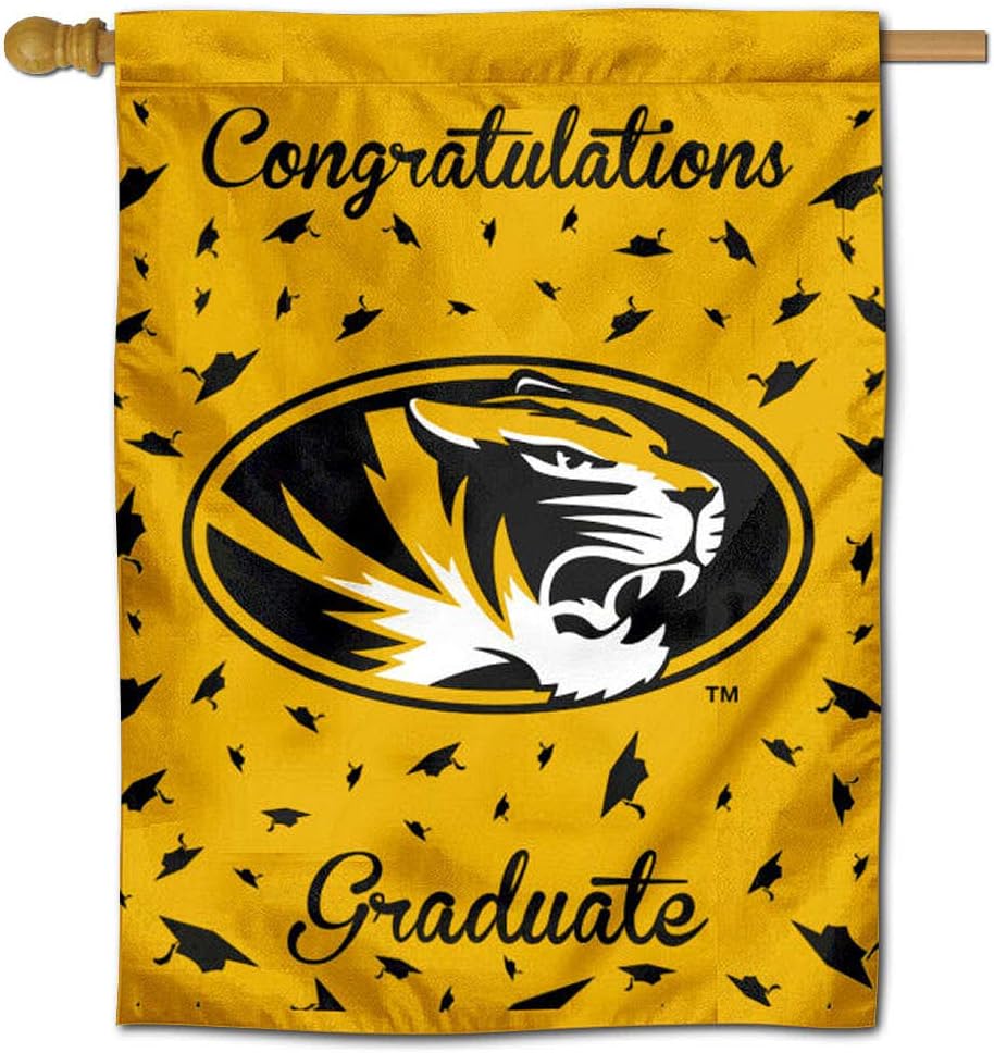 Missouri Tigers Graduation Gift Banner Flag