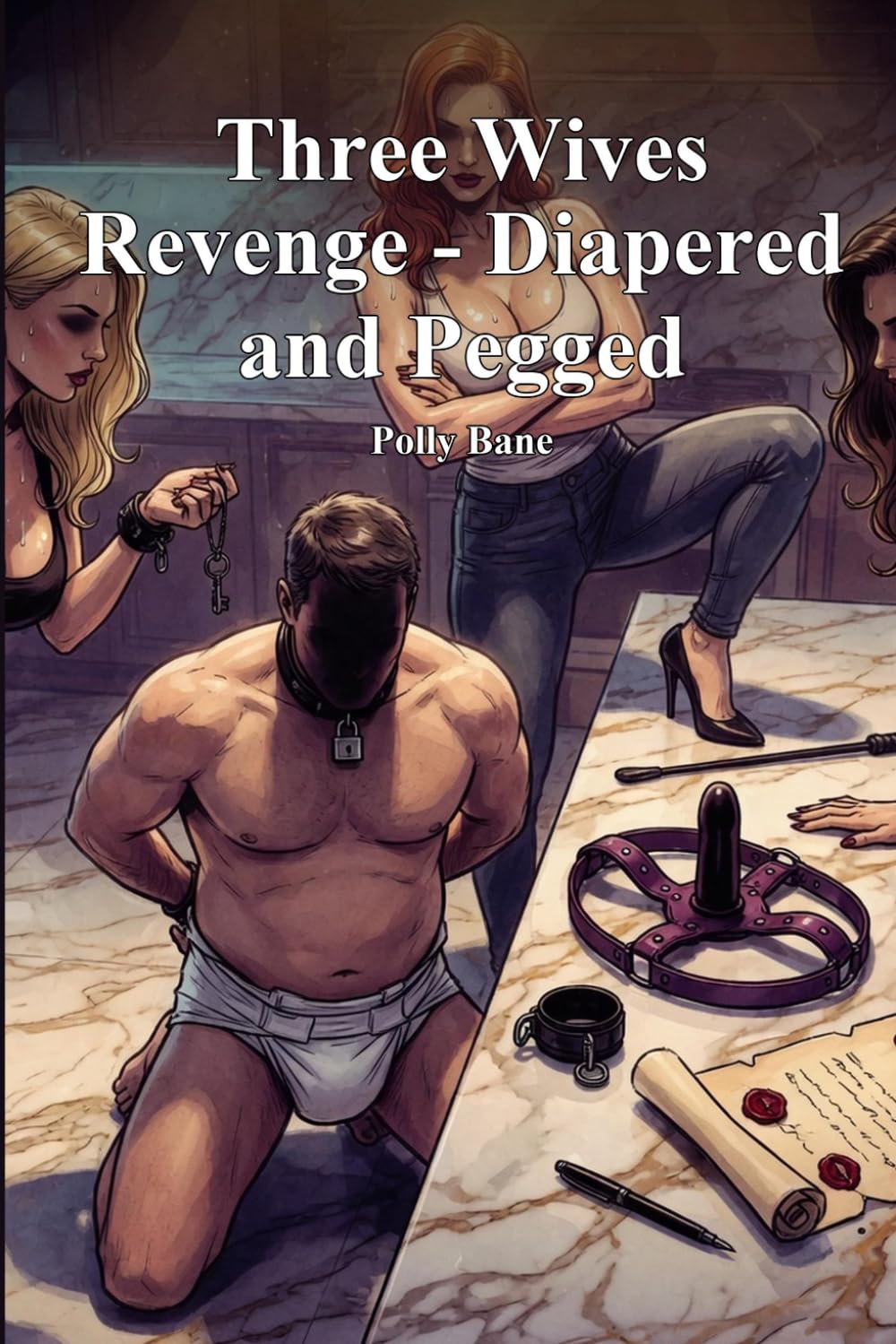 Three Wives Revenge: Diapered and Pegged: A Husband's Humiliating Descent Into Diapered Submission (Diaper Humilation)