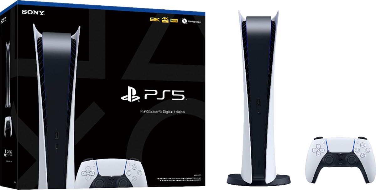 Plays-tation 5 Digital Edition PS-5_Consola para juegos (sin disco) - M.K.D. (renovada)