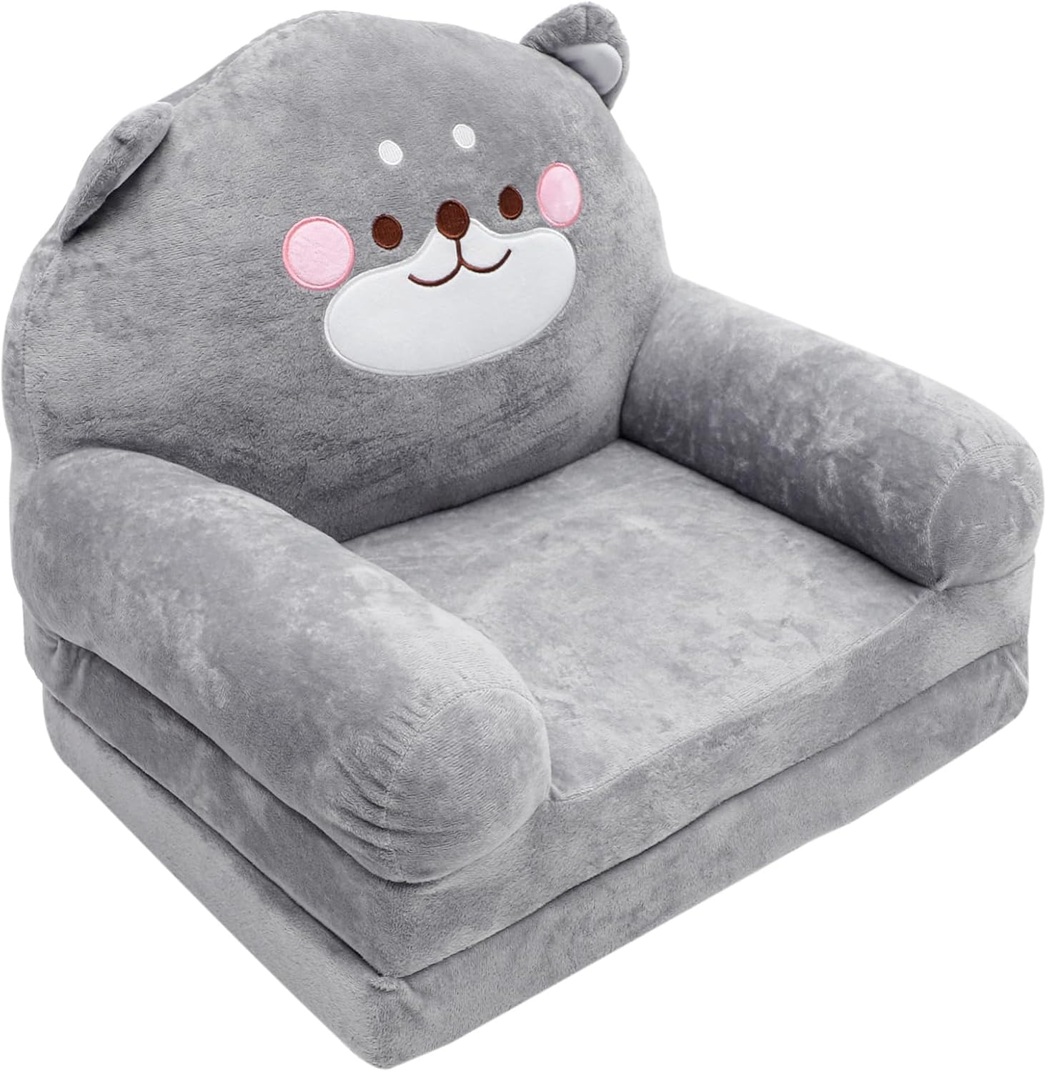 Cabilock Folding Boys and Girls Sofa Stool Elephant Shape Seat Boy Girl Chair Plush