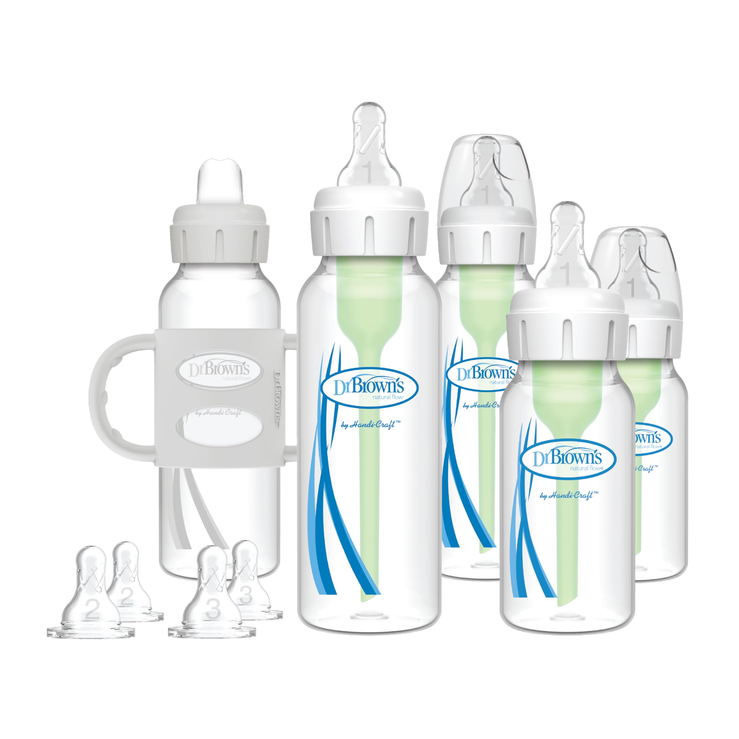 Dr. Brown’s Natural Flow® Anti-Colic Options+™ Narrow Baby Bottle Newborn Gift Set
