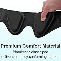Vista 2 de Cinturón Universal de Hernia Braguero para Hombres y Mujeres - Soporte Doble/Bilateral para Hernia Inguinal/Deportiva Ajuste Personalizado