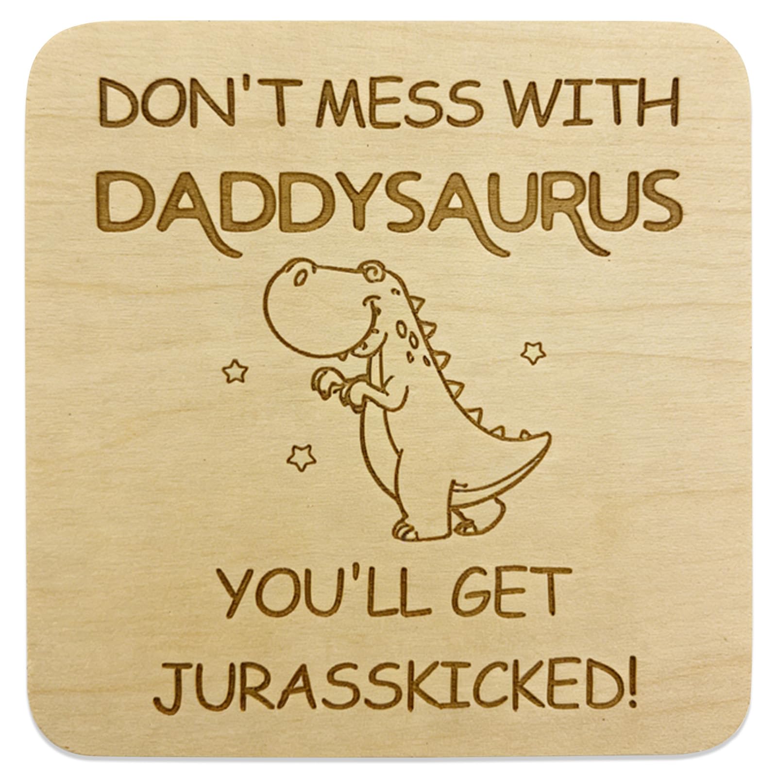Jidkhfk Multicolor Dad Coaster Set For Dad Square Bamboo Coasters With Messages Best Daddy Coaster Coffee Coaster Best Dad Gifts Fathers Day Decorative For Office Living Room