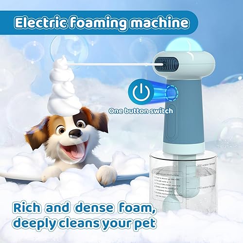 Miniatura 3 de Dispensador eléctrico de champú para perros, rociador de champú para gatos IPX7, suministros de baño para mascotas, dispensador automático de champú