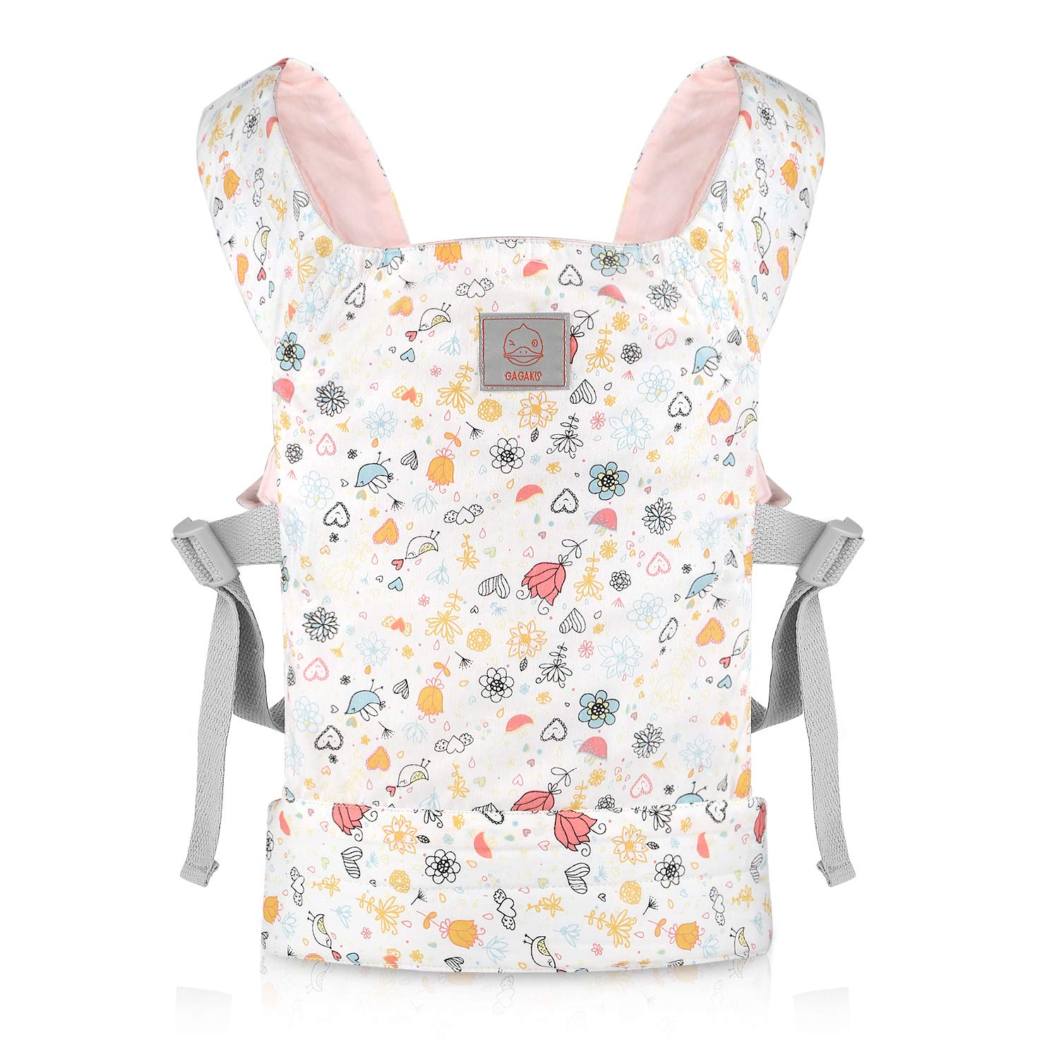 GAGAKU Dolls Carrier DolphinPattern, Front and Back Soft Cotton Doll Carriers for Baby Over 18 Months